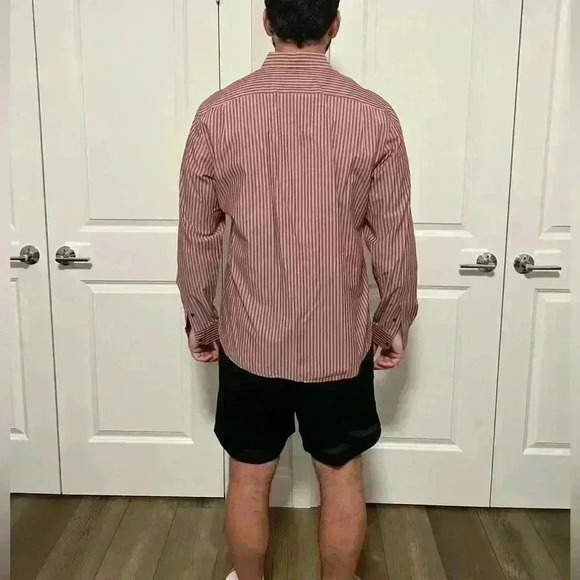 Men’s Lacoste Striped Button Down - Picture 2 of 2